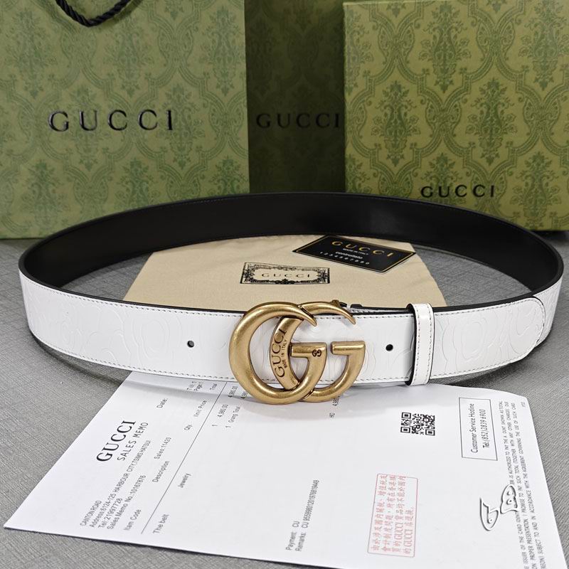Gucci belt 38mmX90-125cm lb (44)