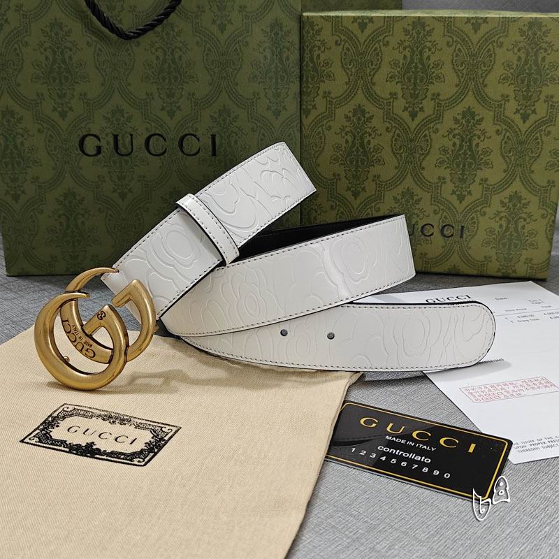 Gucci belt 38mmX90-125cm lb (45)