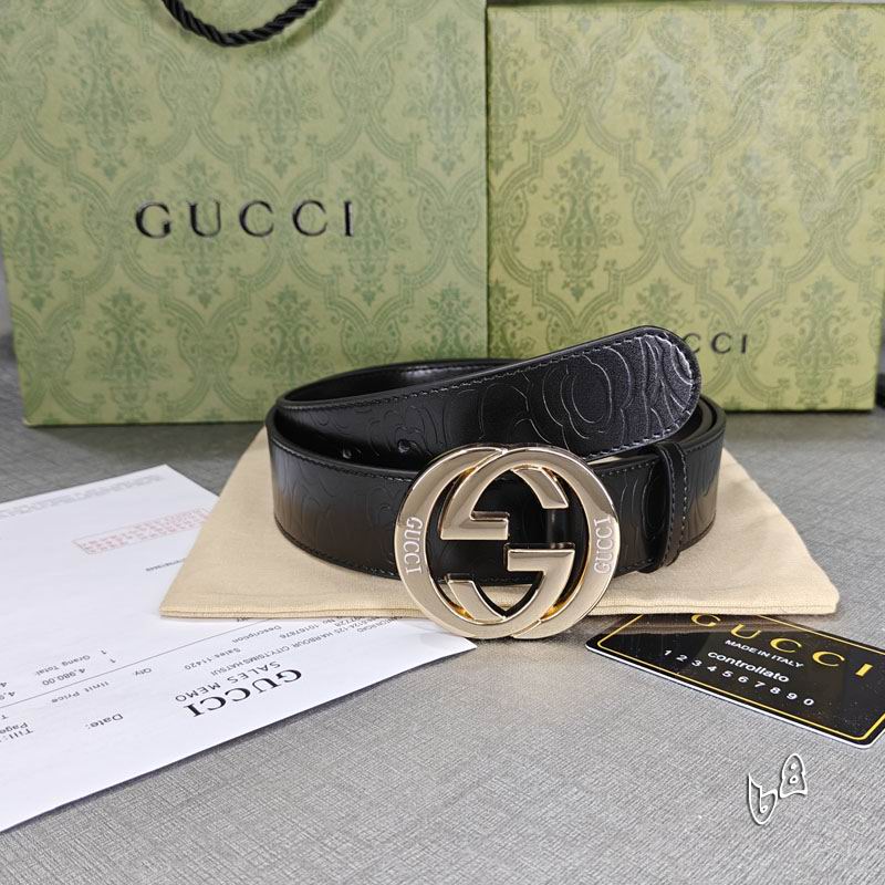 Gucci belt 38mmX90-125cm lb (63)