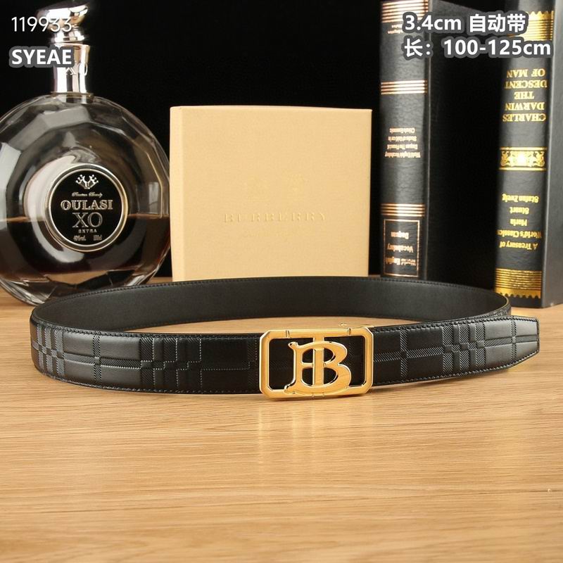 Burberry belt 34mmX100-125cm 8L (142)