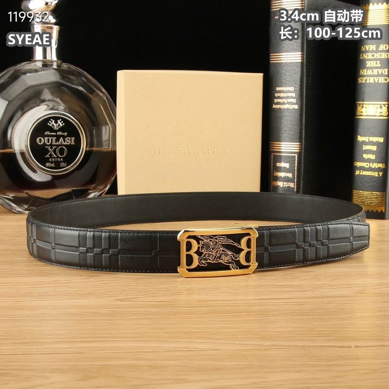 Burberry belt 34mmX100-125cm 8L (149)