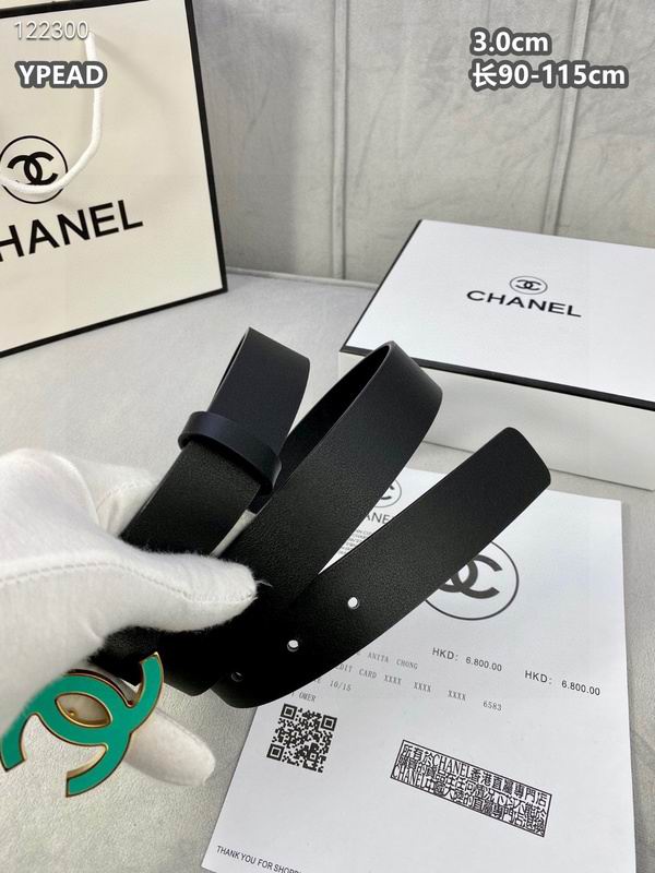 Chanel belt 30mmX90-115cm 8L (436)