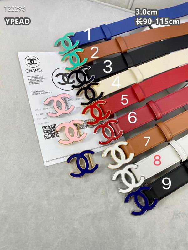 Chanel belt 30mmX90-115cm 8L (442)