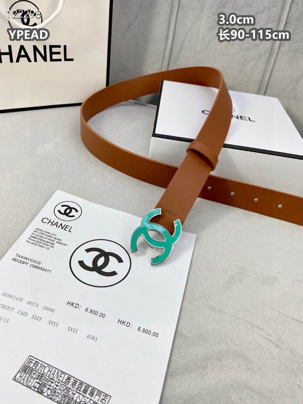 Chanel belt 30mmX90-115cm 8L (444)