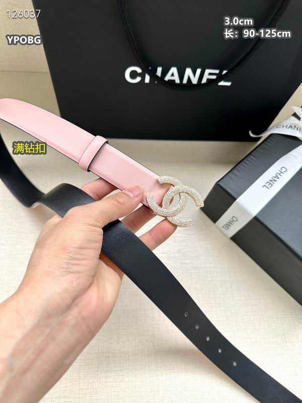 Chanel belt 30mmX90-125cm 8L (100)