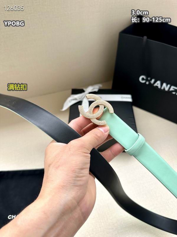 Chanel belt 30mmX90-125cm 8L (114)