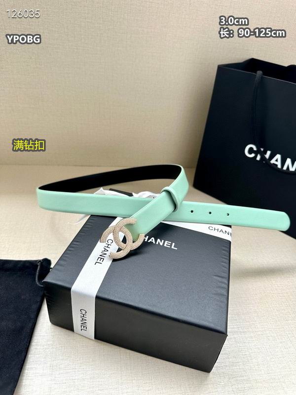 Chanel belt 30mmX90-125cm 8L (115)