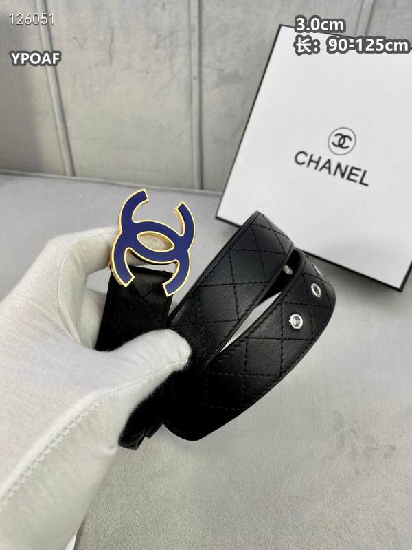 Chanel belt 30mmX90-125cm 8L (125)