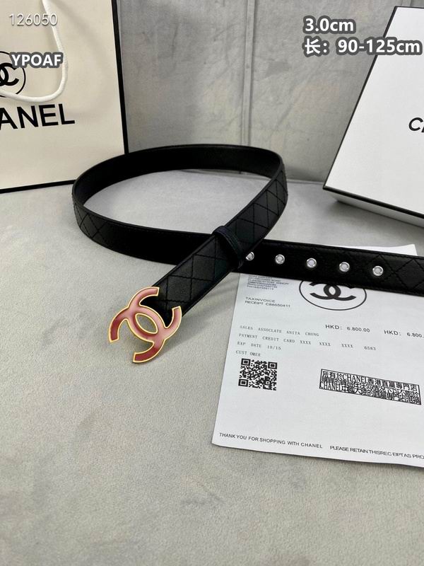 Chanel belt 30mmX90-125cm 8L (129)