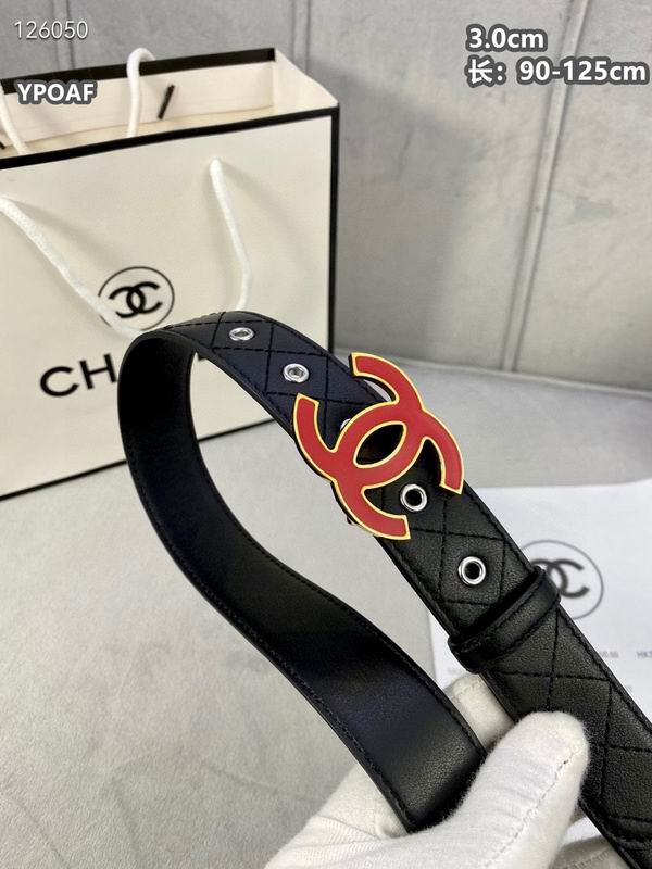 Chanel belt 30mmX90-125cm 8L (130)