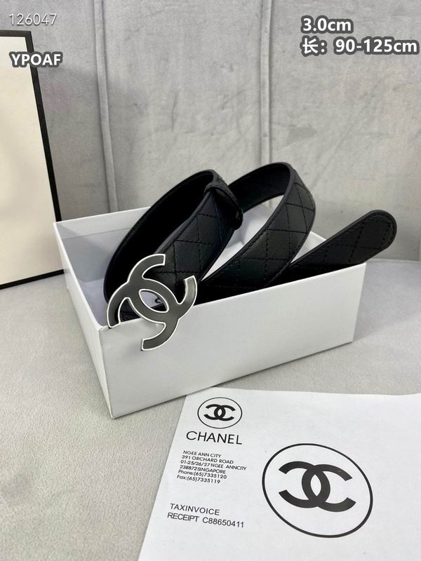 Chanel belt 30mmX90-125cm 8L (155)
