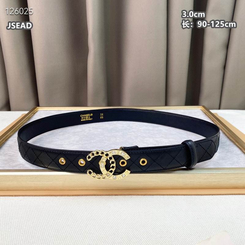 Chanel belt 30mmX90-125cm 8L (182)