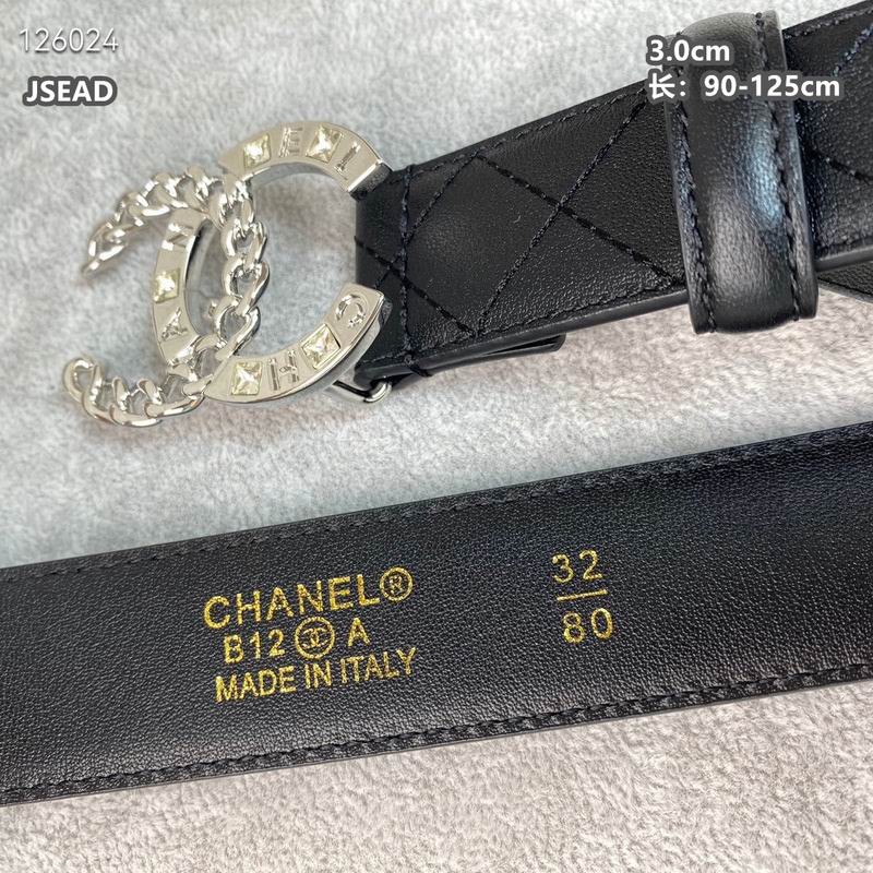 Chanel belt 30mmX90-125cm 8L (184)