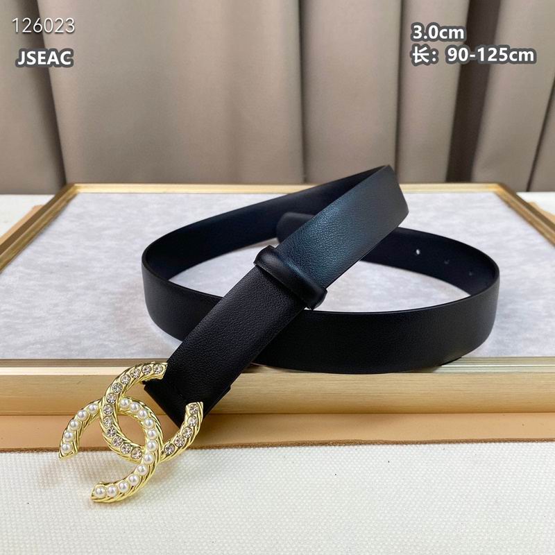 Chanel belt 30mmX90-125cm 8L (204)