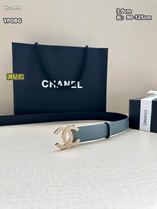 Chanel belt 30mmX90-125cm 8L (76)