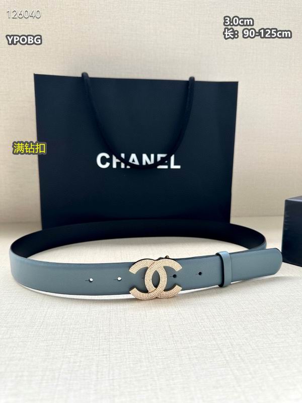 Chanel belt 30mmX90-125cm 8L (78)