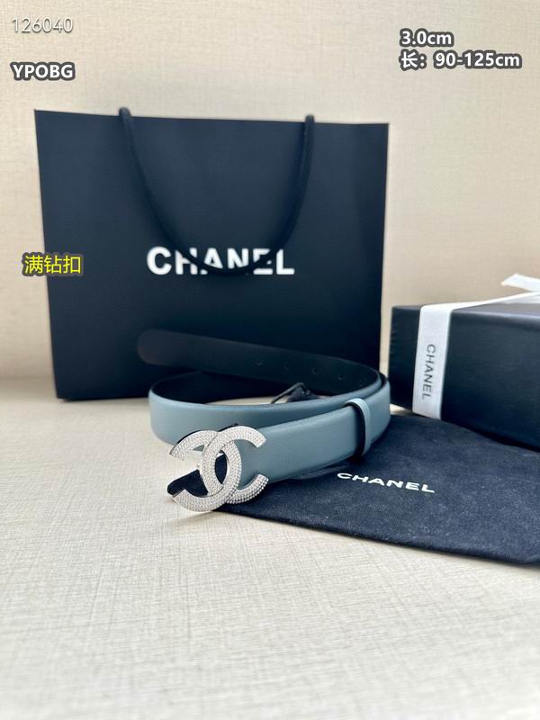 Chanel belt 30mmX90-125cm 8L (80)