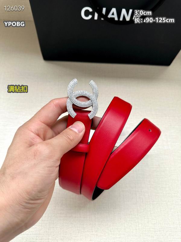 Chanel belt 30mmX90-125cm 8L (83)
