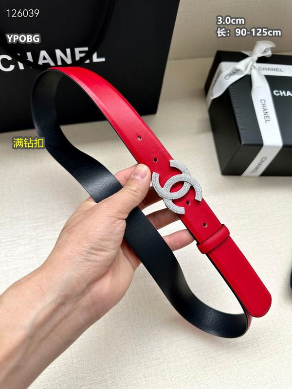 Chanel belt 30mmX90-125cm 8L (84)