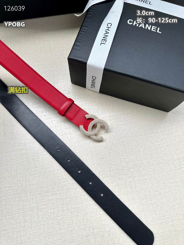 Chanel belt 30mmX90-125cm 8L (86)