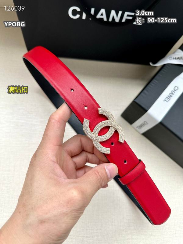 Chanel belt 30mmX90-125cm 8L (89)