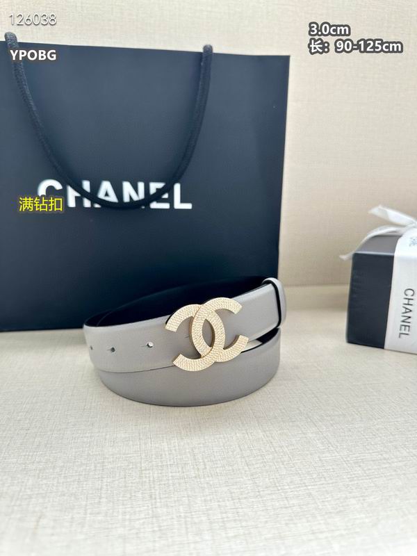 Chanel belt 30mmX90-125cm 8L (90)
