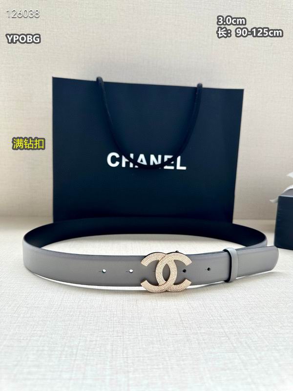 Chanel belt 30mmX90-125cm 8L (92)