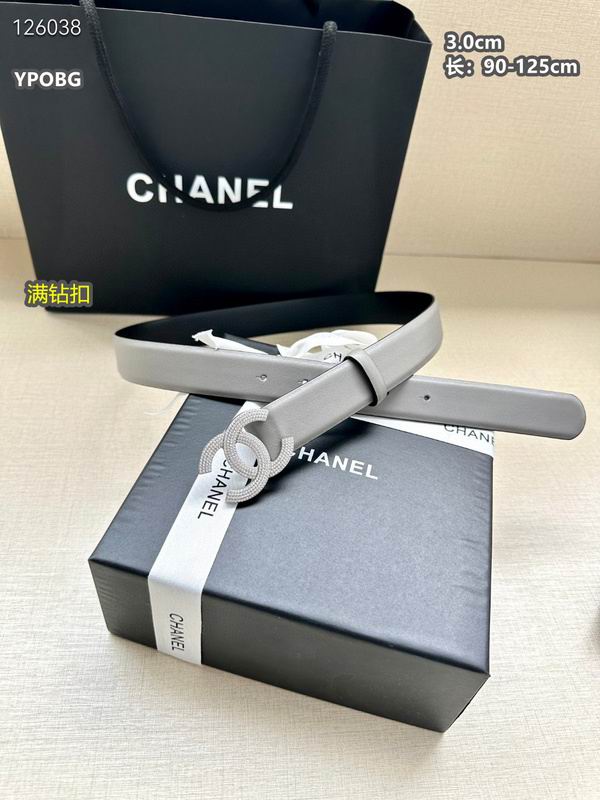 Chanel belt 30mmX90-125cm 8L (93)