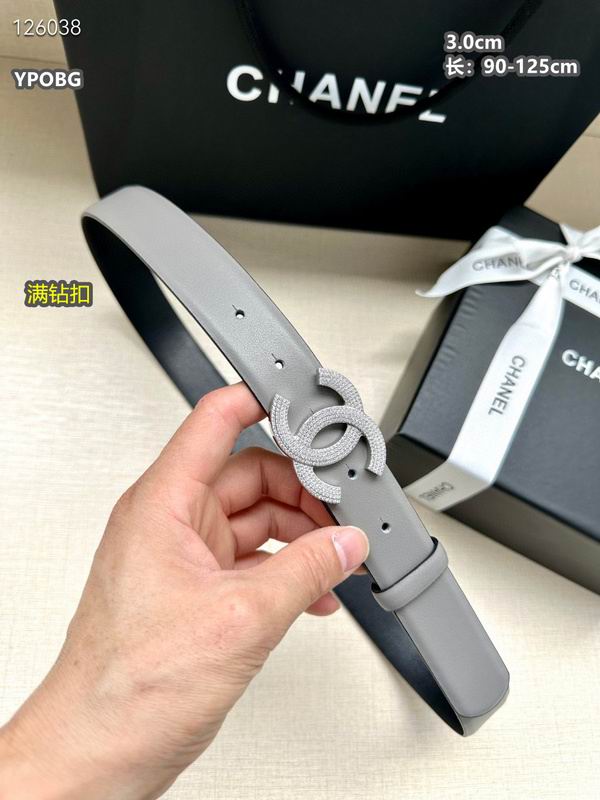 Chanel belt 30mmX90-125cm 8L (96)