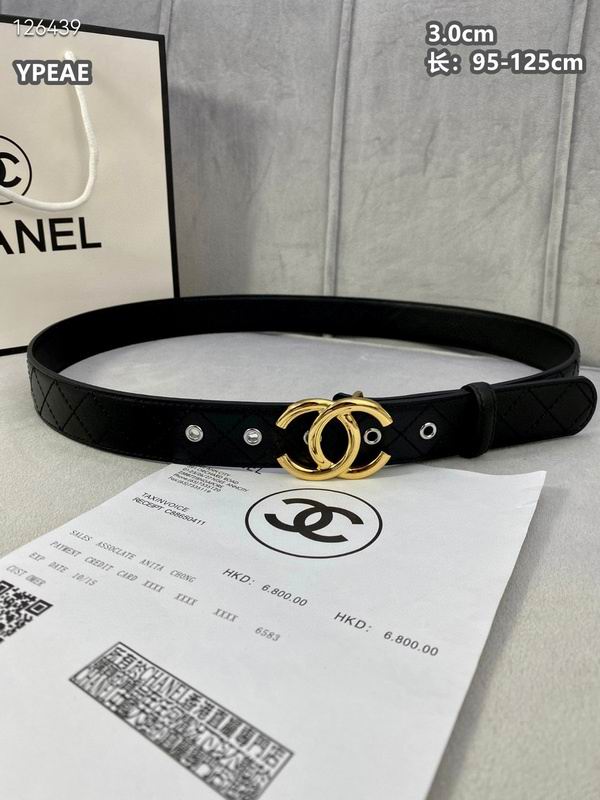 Chanel belt 30mmX95-125cm 8L (17)