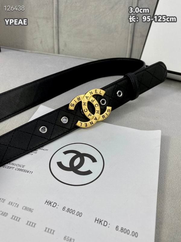 Chanel belt 30mmX95-125cm 8L (22)