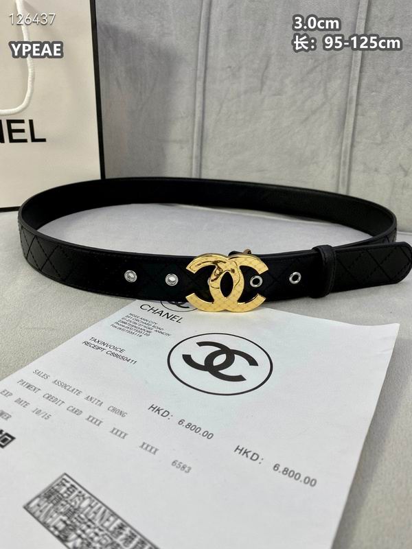 Chanel belt 30mmX95-125cm 8L (33)
