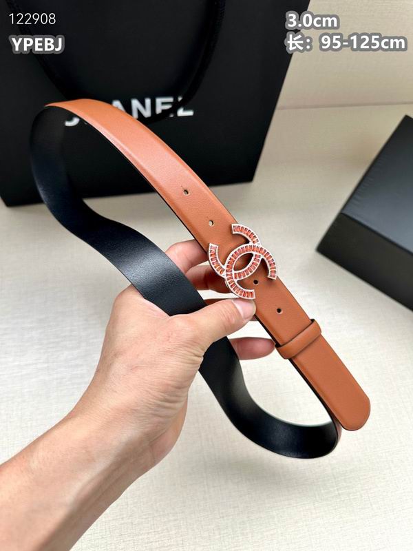 Chanel belt 30mmX95-125cm 8L (402)