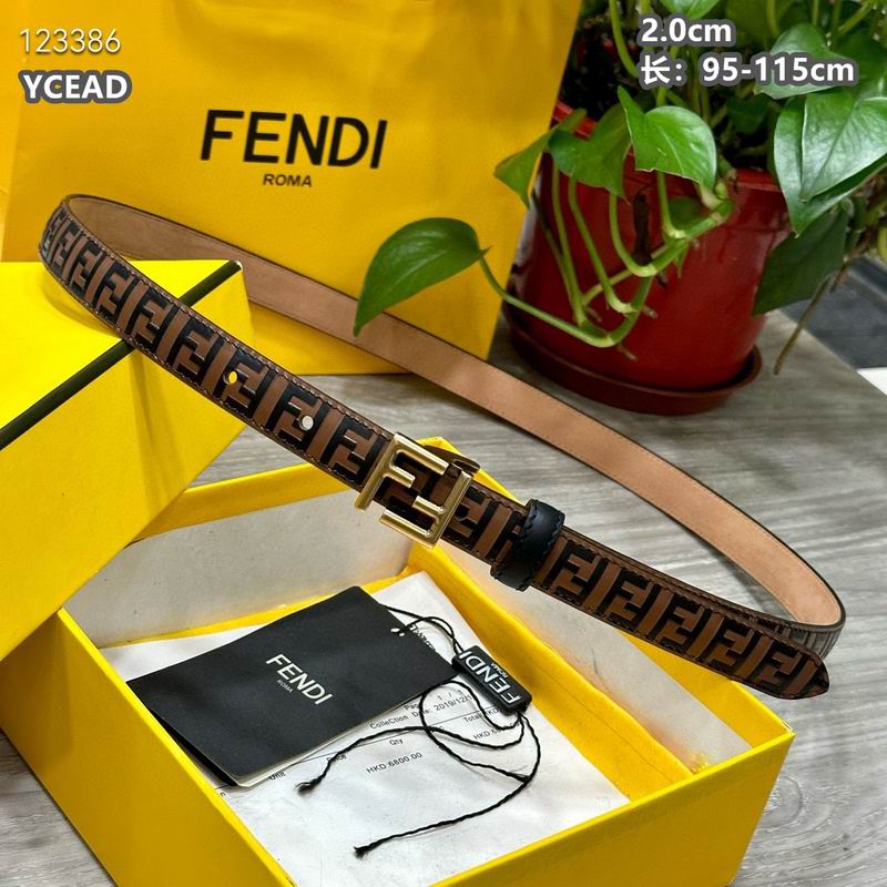 Fendi belt 20mmX95-115cm 8L (56)