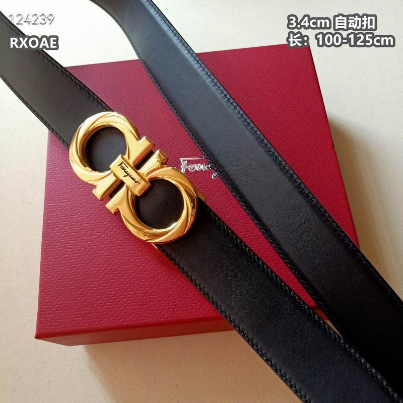Ferragamo belt 34mmX100-125cm 8L (81)
