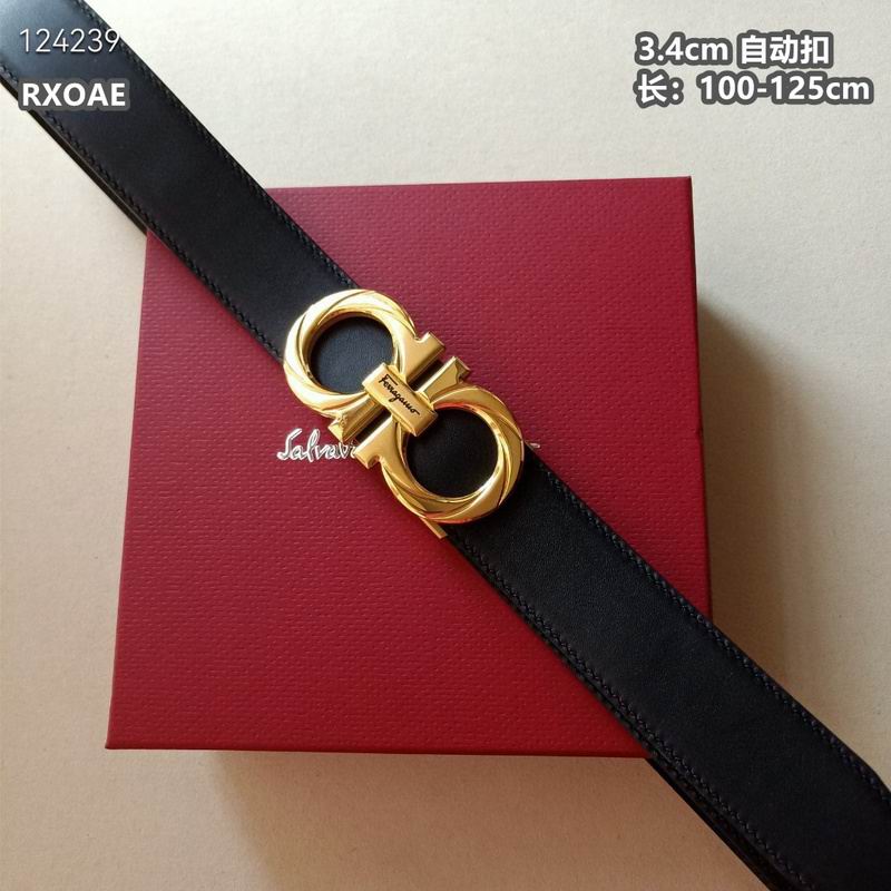 Ferragamo belt 34mmX100-125cm 8L (82)