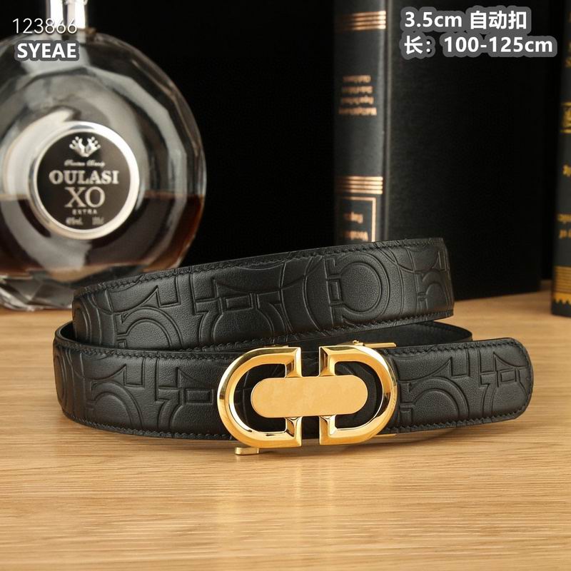 Ferragamo belt 35mmX100-125cm 8L (102)