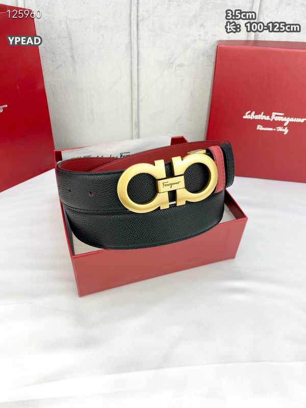 Ferragamo belt 35mmX100-125cm 8L (102)