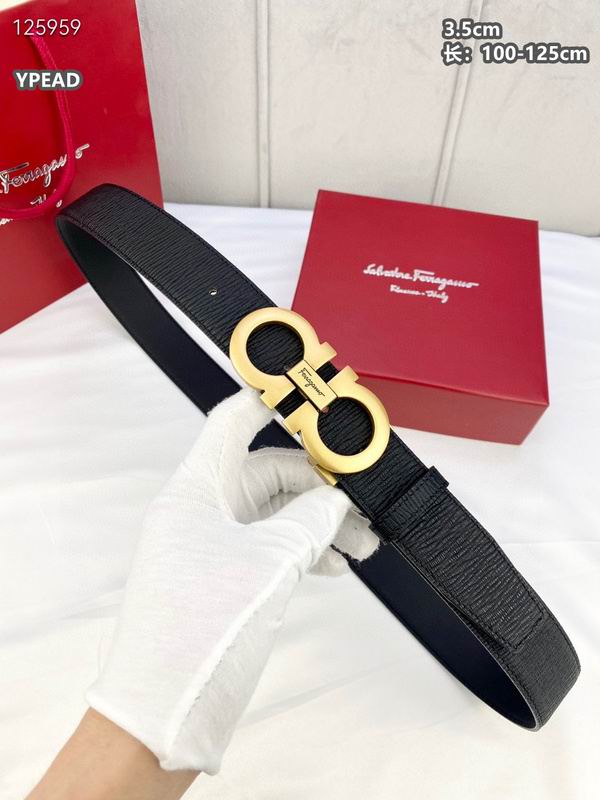 Ferragamo belt 35mmX100-125cm 8L (107)