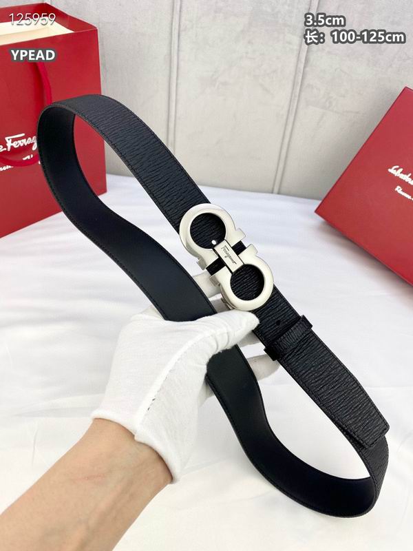 Ferragamo belt 35mmX100-125cm 8L (111)