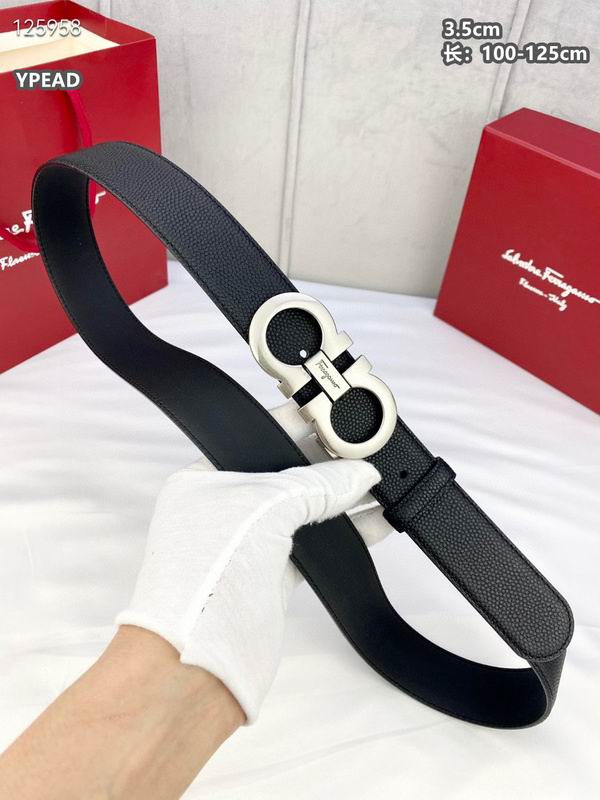 Ferragamo belt 35mmX100-125cm 8L (118)