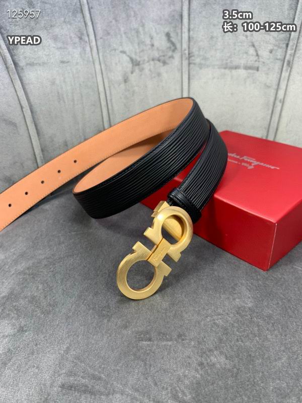 Ferragamo belt 35mmX100-125cm 8L (121)