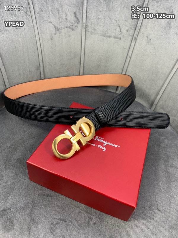 Ferragamo belt 35mmX100-125cm 8L (122)