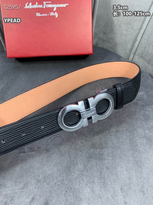 Ferragamo belt 35mmX100-125cm 8L (123)