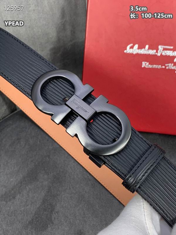 Ferragamo belt 35mmX100-125cm 8L (126)