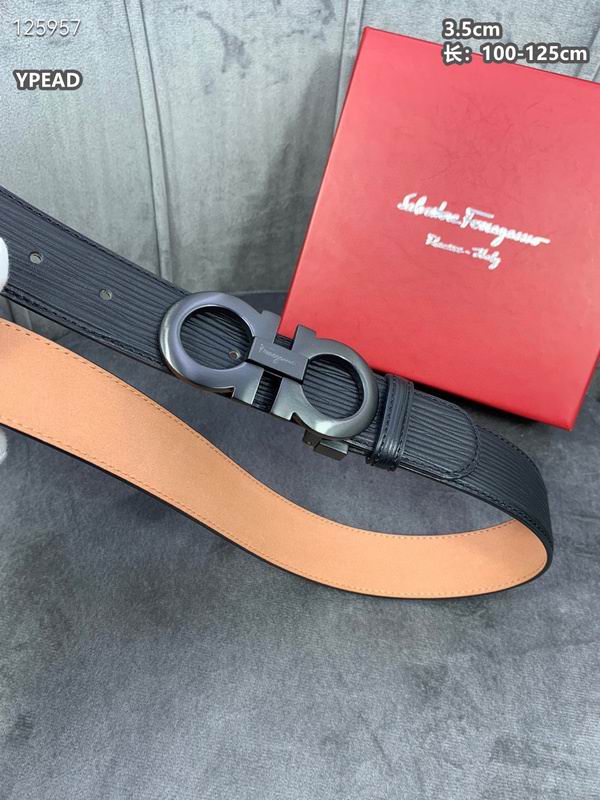 Ferragamo belt 35mmX100-125cm 8L (127)
