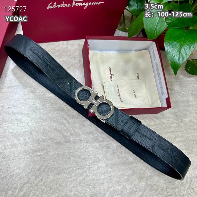 Ferragamo belt 35mmX100-125cm 8L (130)