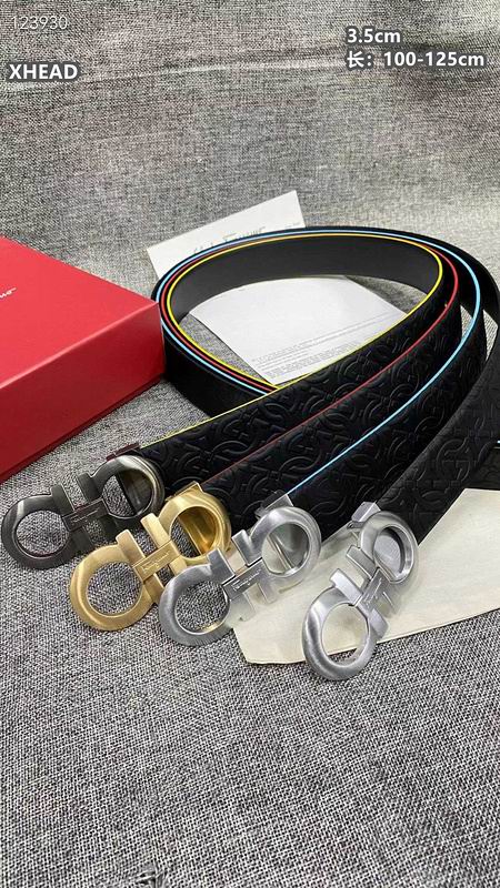 Ferragamo belt 35mmX100-125cm 8L (169)