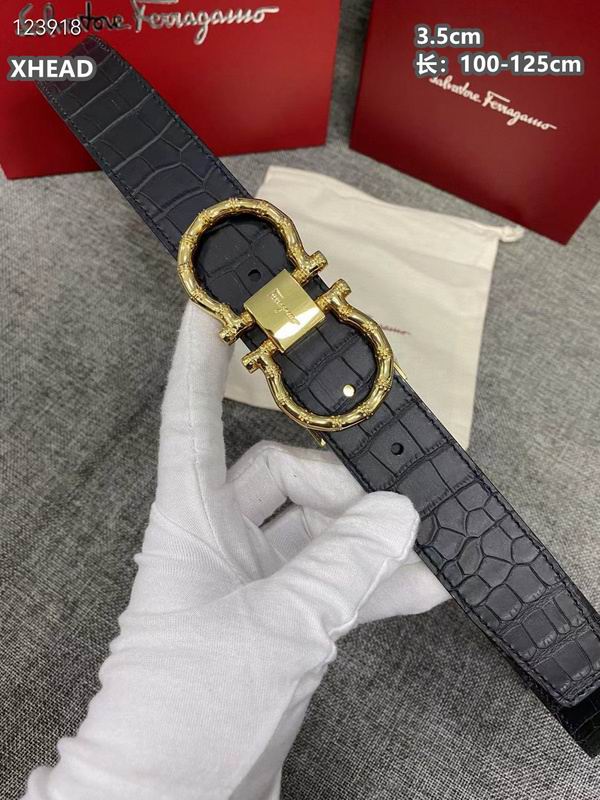 Ferragamo belt 35mmX100-125cm 8L (193)