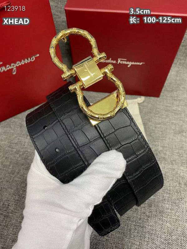 Ferragamo belt 35mmX100-125cm 8L (194)